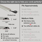 Rubber Bond Cord Cover Floor Cable Protector - Strong Self Adhesive Floor Cord Covers for Wires - Low Profile Extension Cord Covers for Floor & Wall
