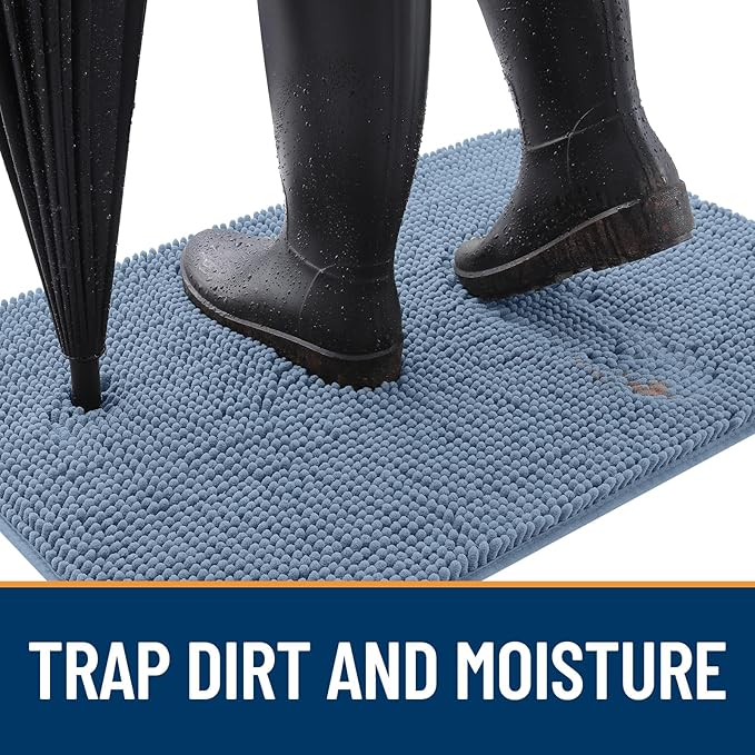 OLANLY Dog Door Mat for Muddy Paws 34x21, Absorbs Moisture and Dirt, Absorbent - Image 2