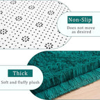 Amearea Blue and Green Shag Area Rug 4' x 5' - Image 4