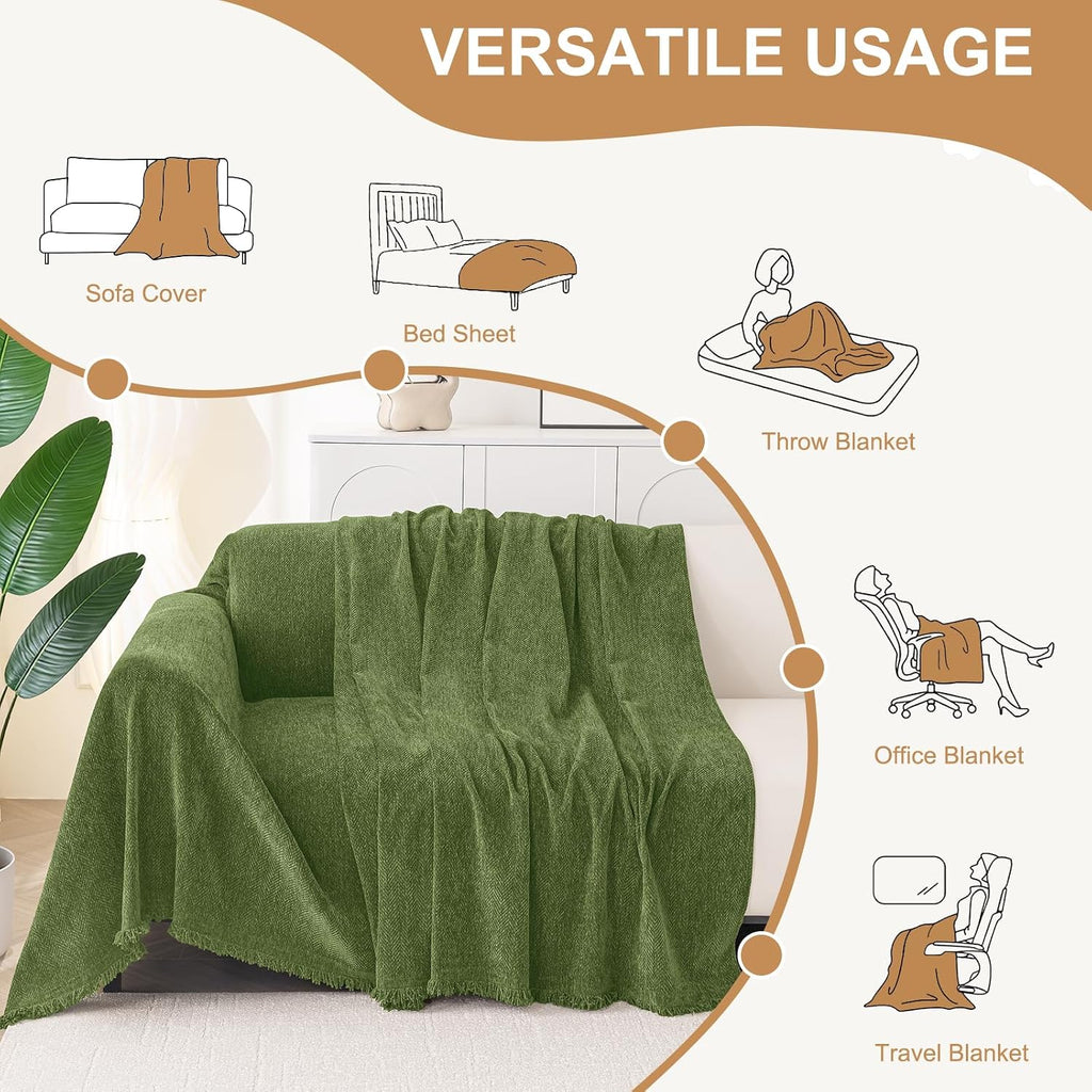 Smiry Couch Cover for Dogs, Chenille Sofa Covers for 3 Cushion Couch