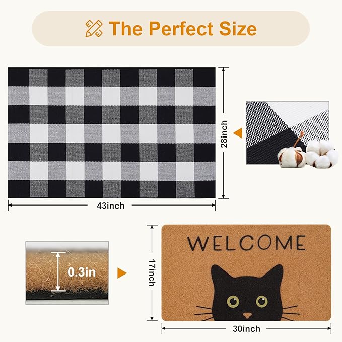 UINI Door Mat Combo Set, Porch Decor - Image 2
