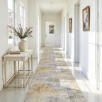 3x20 Washable Kitchen Runner Rug: Modern Abstract Runners - Image 3