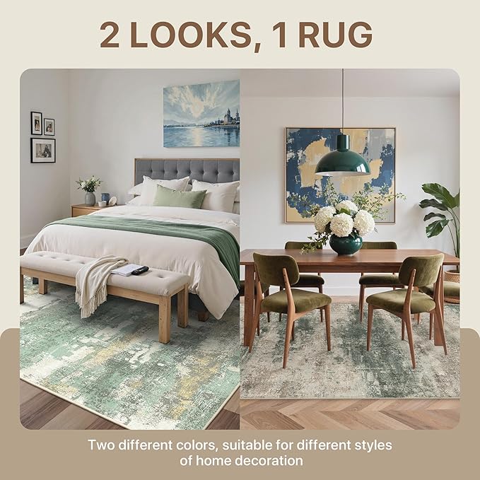 BEIMO Reversible 6x9 Area Rugs for Living Room, Modern Abstract Dual-Sided - Image 3