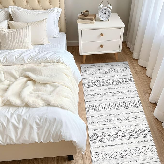 Nakagishi Runner Rug Kitchen Washable Rugs: 2x6 Non-Slip Boho Soft Modern Stain - Image 7