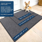 OLANLY Front Door Mat Indoor Outdoor Entrance, Waterproof Heavy Duty Doormat - Image 2