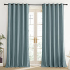 NICETOWN 100% Absolutely Blackout Linen Curtains - Image 2
