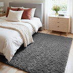 4x6 Area Rugs for Living Room Rug: Soft Fluffy Shag Gray Rugs for Bedroom - Image 3