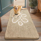Smiry Dog Door Mat for Muddy Paws, Absorbent Dirt Trapper Non Slip Quick Dry by Smiry