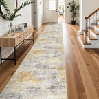 3x20 Washable Kitchen Runner Rug: Modern Abstract Runners by Ksrau