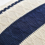 Fancy Homi Set of 1 Navy Blue Lumbar Decorative Throw Pillow Covers 16x24 Inch - Image 4