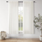 Nanspring Neutral Linen Curtains 63 Inch Length by Nanspring