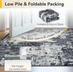 Washable Area Rugs 4'x6' Non-Slip Modern Abstract Soft - Image 6