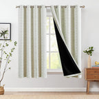 jinchan Boho Blackout Curtains 63 Inch Length for Bedroom Living Room