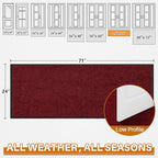 Mibao Front Door Mat, Dirt Trapper Welcome Mat - Image 2