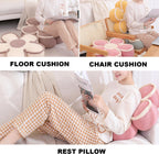 XIAIJIA 3PCS Flower Pillow, Daisy Throw Pillows, Flower Cushion 15.7 Inch