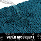 Smiry Dog Door Mat for Muddy Paws, Absorbent Dirt Trapper Non Slip Quick Dry - Image 5