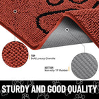 Smiry Dog Door Mat for Muddy Paws, Absorbent Dirt Trapper Non Slip Quick Dry - Image 4
