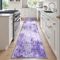 Washable Area Rugs 2'x6' Non-Slip Modern Abstract Soft by RELEANY