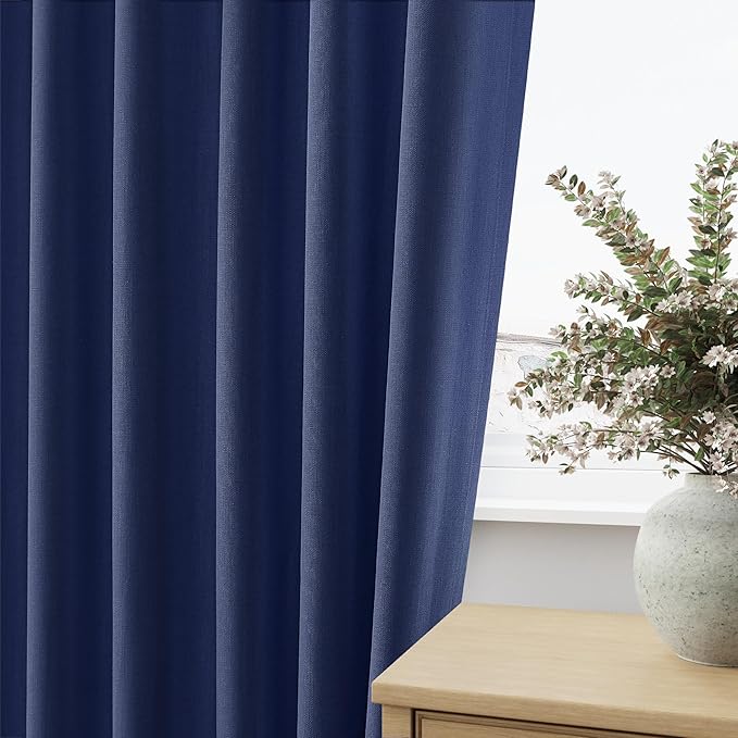 Guken 100% Blackout Curtains 100 Inch Length 2 Panels Set - Image 4