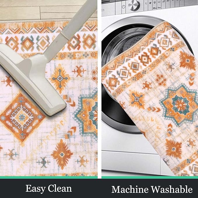HEBE Boho Kitchen Rug Sets 3 Piece - Image 5