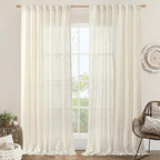 LAMIT Extra Wide Linen Curtains by LAMIT
