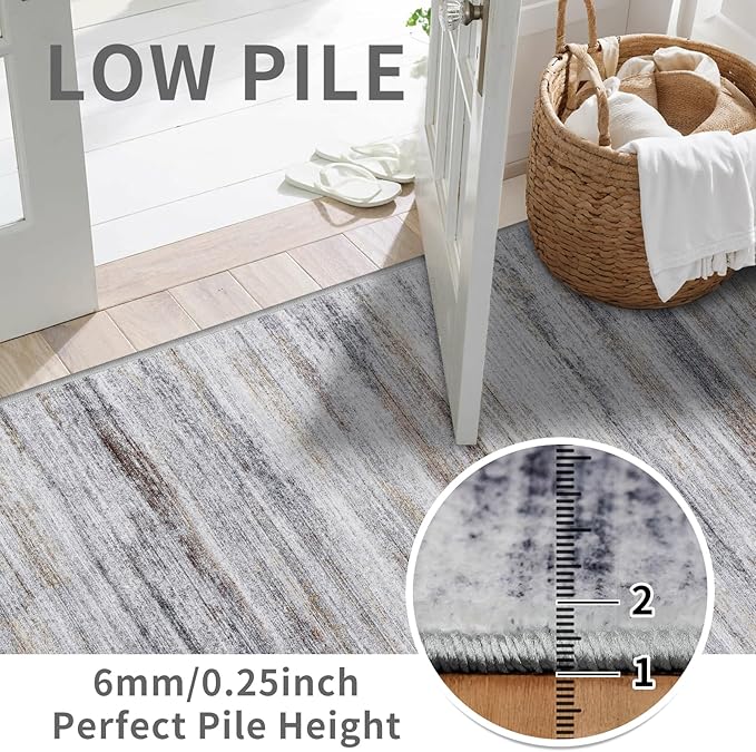 6x9 Area Rug for Living Room: Non-Slip Washable Rugs for Dining Room Bedroom - Image 7