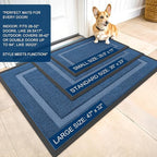 OLANLY Front Door Mat Indoor Outdoor Entrance, Waterproof All-Season, - Image 2