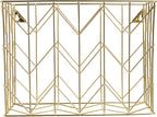 U Brands Hanging File Desk Organizer, Wire Metal, Gold Finish, 8.5" x 11'