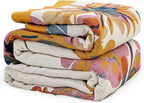 MSGKV Boho Throw Blanket 60''x80'', 100% Cotton Blanket by MSGKVHomeTextiles
