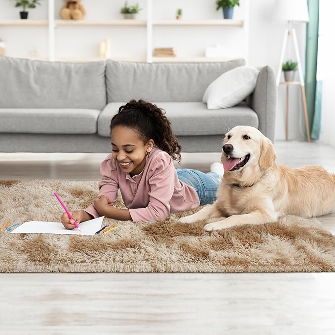 Tepook Fluffy Runner Rugs for Bedroom Aesthetic 2x6 Feet, Shag Soft Bedside Rug - Image 5