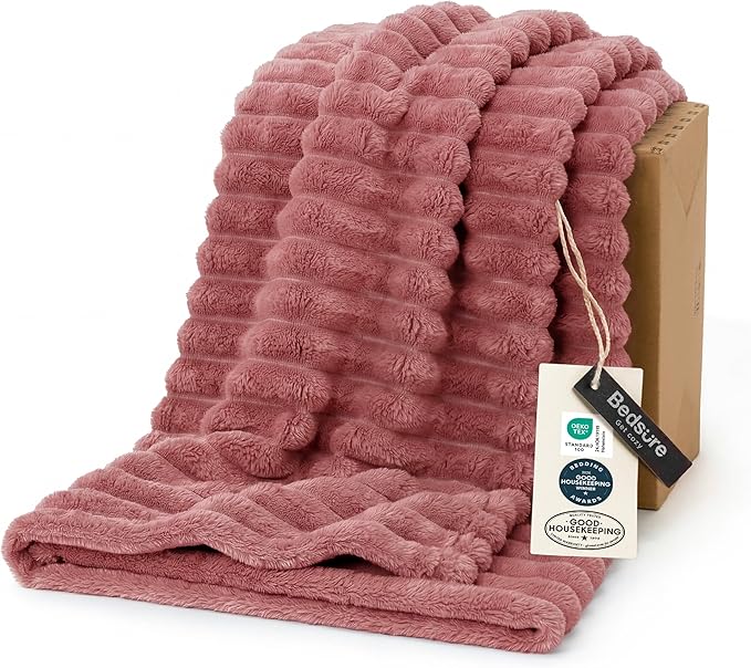 Bedsure GentleSoft Dusty Pink Twin XL Blanket by BEDSURE
