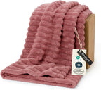 Bedsure GentleSoft Dusty Pink Fleece Twin Blanket by BEDSURE