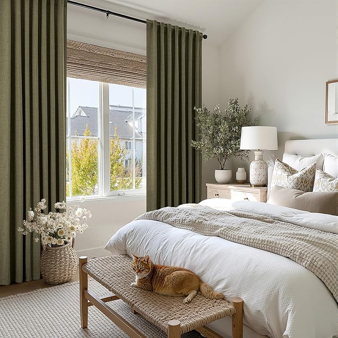 MIULEE 100% Blackout Linen Curtains - Image 8