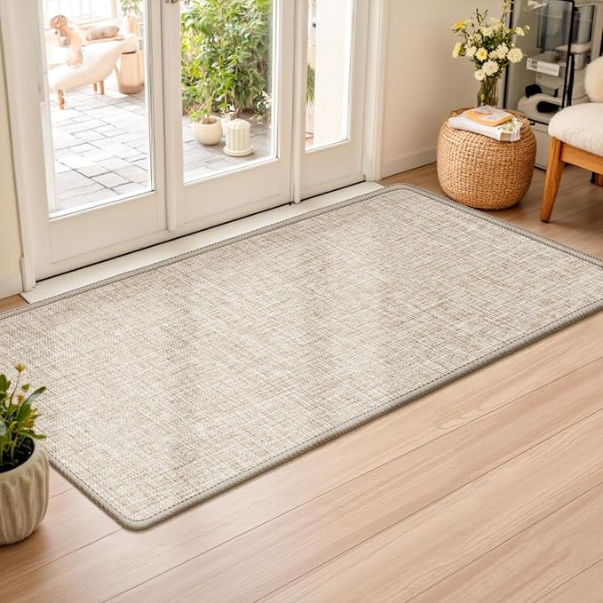 LEKEEPGO Ultra Thin Indoor Door Mat 24"x47", Low-Profile Door Mat Indoor by LEKEEPGO