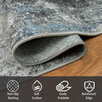 4x6 Area Rugs for Living Room Rug Washable: Abstract Rug for Dining Room - Image 4