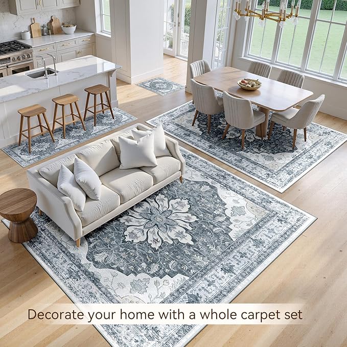 Area Rugs 2'x6' Runner Rug Non Slip Washable - Image 4