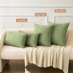 MIULEE Pack of 2 Couch Throw Pillow Covers 20x20 Inch Spring Soft Sage Green - Image 4