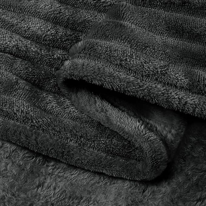 BEDELITE Fleece Blanket Twin Size – 3D Ribbed Jacquard Soft and Warm Decorative - Image 9