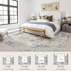 UERMEI 9x12 Area Rug Living Room Rugs - Image 2