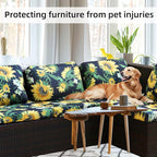 8Pcs Stretch Patio Cushion Covers, Outdoor Couch Covers Replacement, Outdoor - Image 6