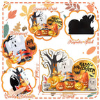 12 Pcs Large Holiday Magnets for Refrigerator 7.8'' Fall Fridge Magnets Seasonal Cruise Door Decorations Home Farm Coffee Magnetic Stickers for Locker Whiteboard Dishwasher Kitchen Decor