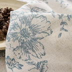 jinchan Lined Linen Blend Curtain Floral Curtains - Image 9