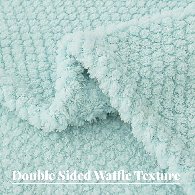 Whale Flotilla Twin Size Fuzzy Fleece Blanket - Image 6