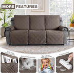 TAOCOCO 100% Waterproof Recliner Sofa Cover, Non Slip Split Couch Covers - Image 6