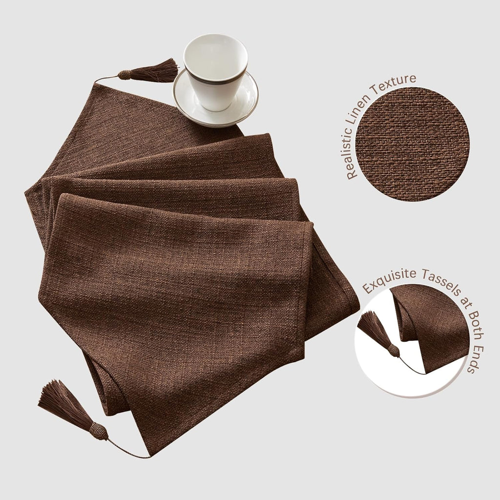 Table Runner 14x71 Inch Brown
