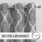 Beauoop 100% Blackout Curtains 54 Inches Long 2 Panels - Image 2