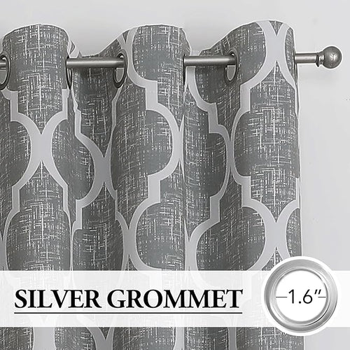Beauoop 100% Blackout Curtains 72 Inches Long 2 Panels - Image 2