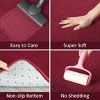 AROGAN Modern Shag Area Rug, 6x9 Feet Washable Bedroom Carpet, Plush Memory - Image 3
