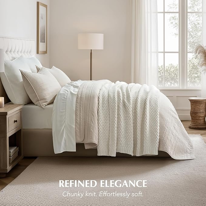 EVERGRACEHOME Chunky Chenille Knit Throw Blanket - Image 4