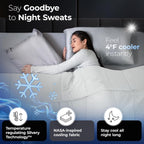 Silvery Cooling Comforter – Award-Winning Self-Cooling Blanket for Hot Sleepers with Self-Cleaning NEW, (Arctic White, Cali, King)